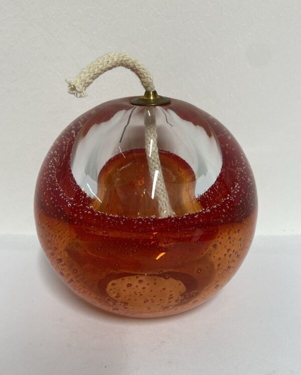 2011.10.2355 Glas olielamp rood 10cm eliassen.ln