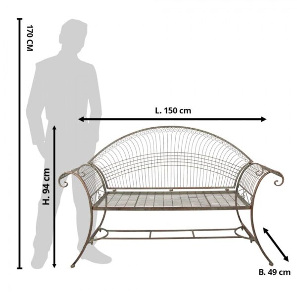 5y1024-tuinbank-157x49x96-cm-groen-bruin-ijzer-bank-buiten-bank-tuin (3)