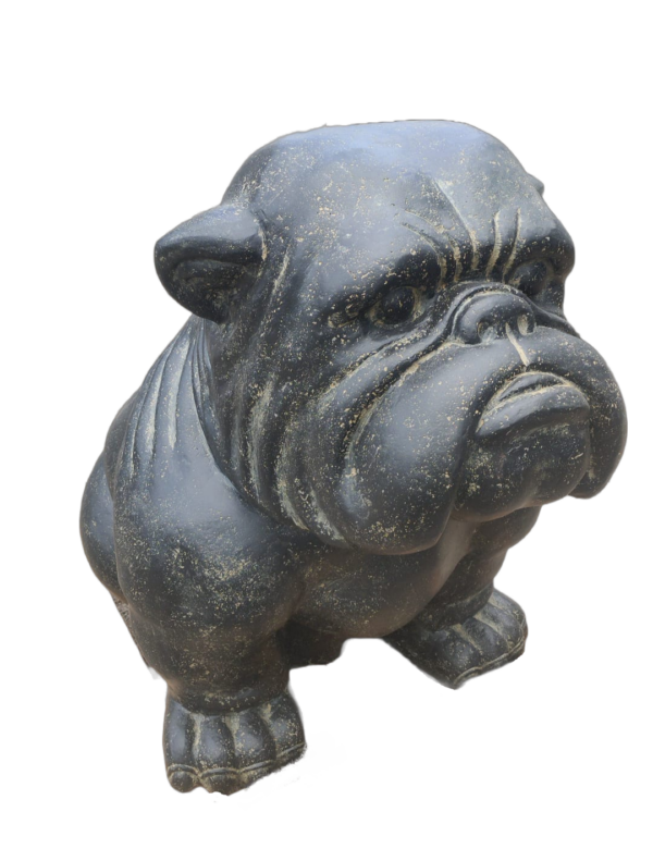 Beeld hond supergroot Bulldog 110cm - eliassen.nl