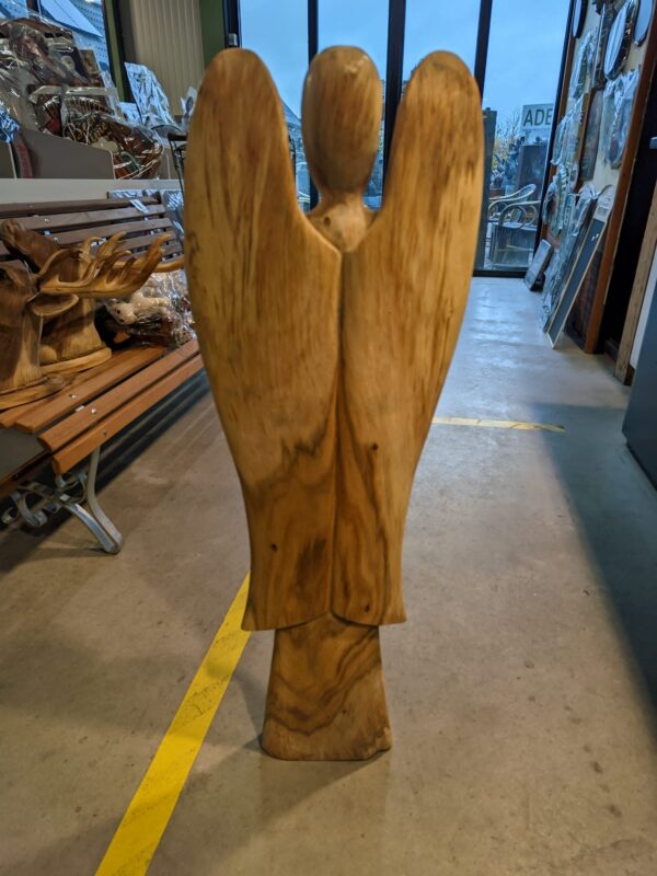 Beeld hout engel 100cm eliassen.nl 4