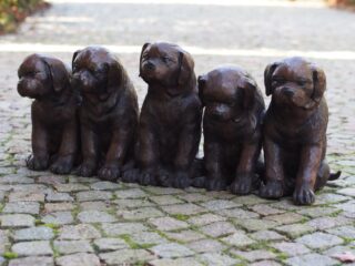 bronzen 5 honden - eliassen.nl