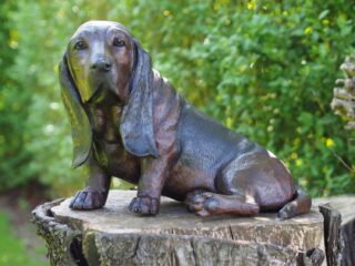 bronzen basset hond - eliassen.nl