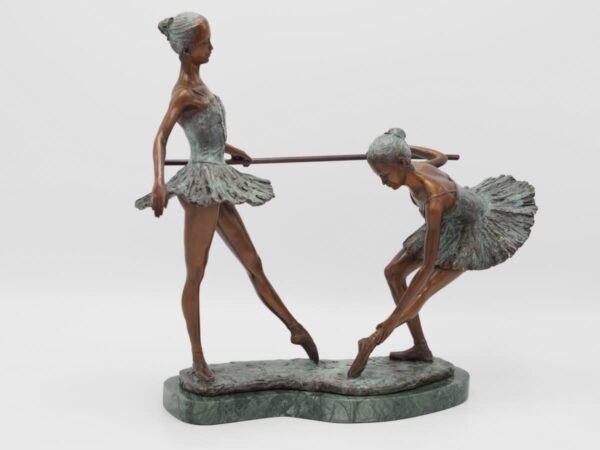 bronzen beeld 2 ballerina's - eliassen.nl