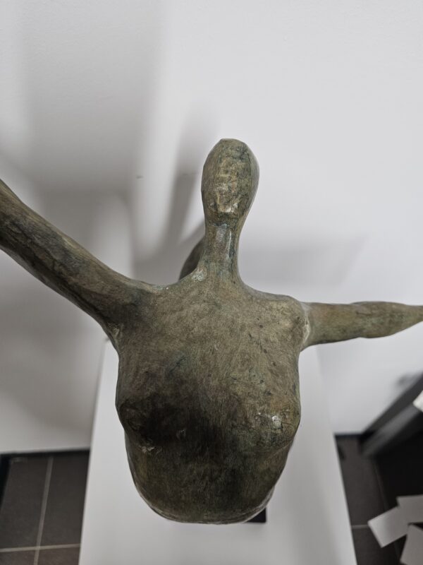 Bronzen beeld danseres op 1 been 54cm eliassen.nl 5