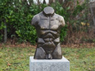 bronzen groot mannen torso - eliassen.nl