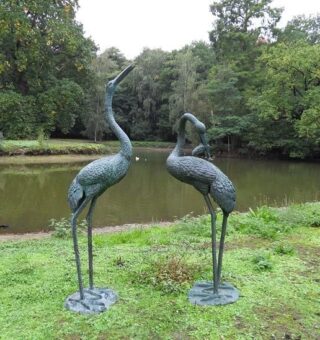 Eliassen Beeld brons krabbende reiger