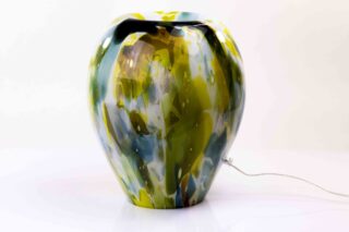 Eliassen Glaslamp Money wit/groen/geel