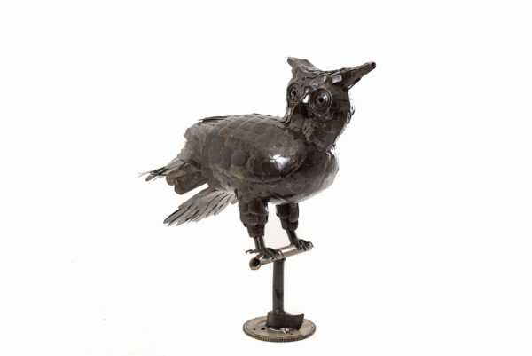 METAL NATURAL MEDIUM CROUCH OWL (2)