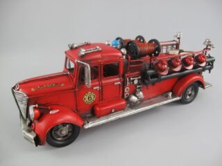 Miniatuur auto brandweer model met helmen - Eliassen.nl