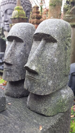 MOAI beeld 80cm Greenstone - Eliassen.nl