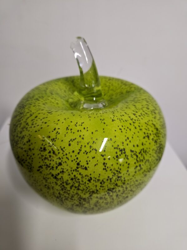 Glas beeld Appel groen 18cm eliassen.nl 3