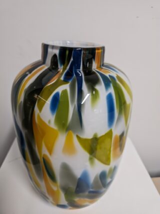 Glasvaas toronto groen blauw 28cm eliassen.nl