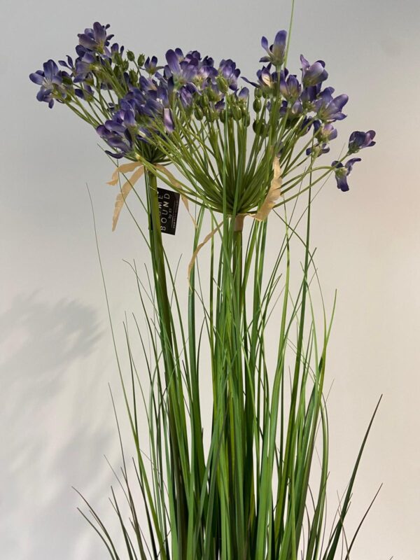 Kunstplant gras Alium blauw 80cm eliassen.nml 3