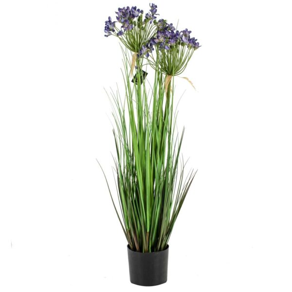 Kunstplant Gras Allium blauw Eliassen.nl rp2370