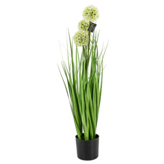 Kunstplant Gras Alliumbol wit Eliassen.nl  rp2360