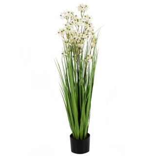 Kunstplant Gras Allium wit 110cm Eliassen.nl  rp2362