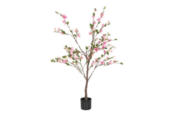 Kunstplant Magnolia bloeiend roze 140cm - Eliassen.nl