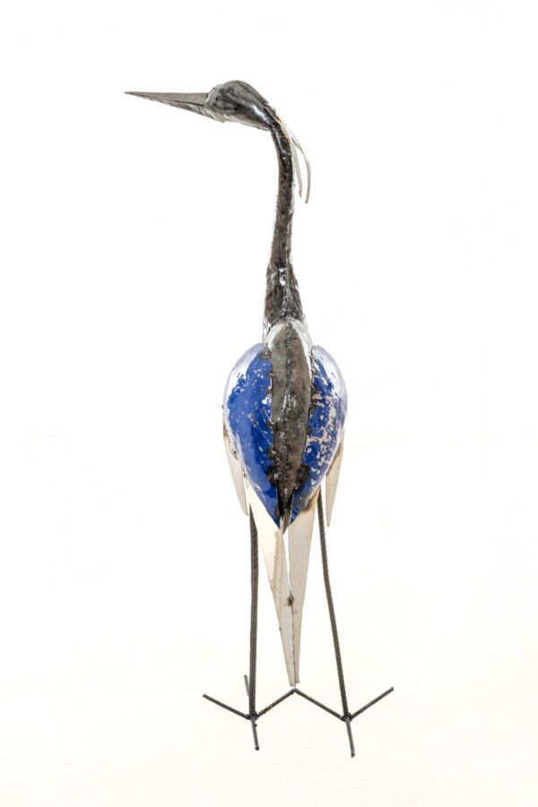 METAL NEW LARGE NATURAL BLUE HERON (3)