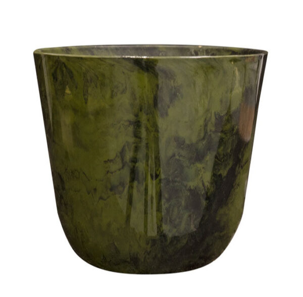 Pot melamine Palermo Marble Groen 30cm eliassen.nl 1