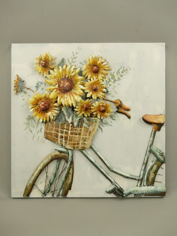 Schilderij 3d Fiets met bloemen Eliassen.nl 340081