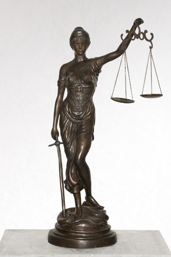 Vrouwe justitia brons 120cm Eliassen.nl  LV198