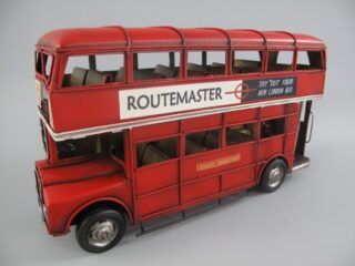 Miniatuur model oude oldtimer dubbeldekker bus BUZZ 33cm