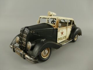 Miniatuur model oude politieauto 33cm