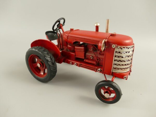 Miniatuur model rode tractor met aanhanger 32cm 331073 eliassen.nl 8