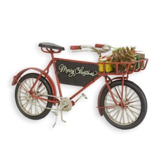 Miniatuur fiets in kerstsfeer Eliassen.nl BL-301